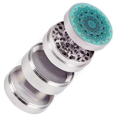 Mandala Grinder Silver