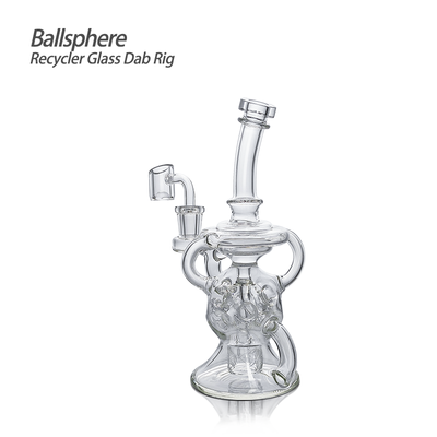 Waxmaid 7.68‘‘ Ballsphere Recycler Glass Dab Rig