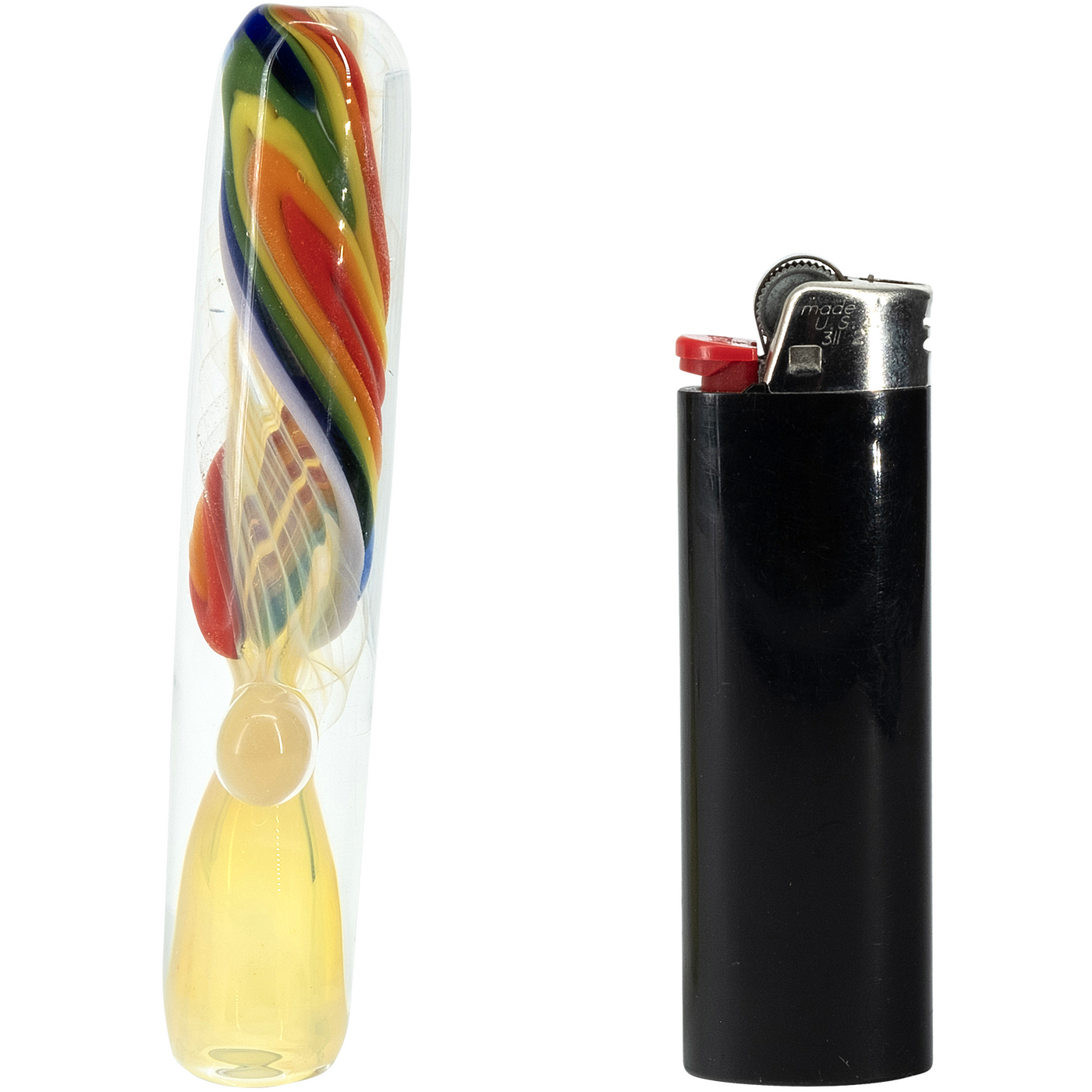 "Rainbow Fume" Chillum Pipe