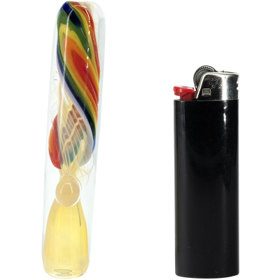 "Rainbow Fume" Chillum Pipe