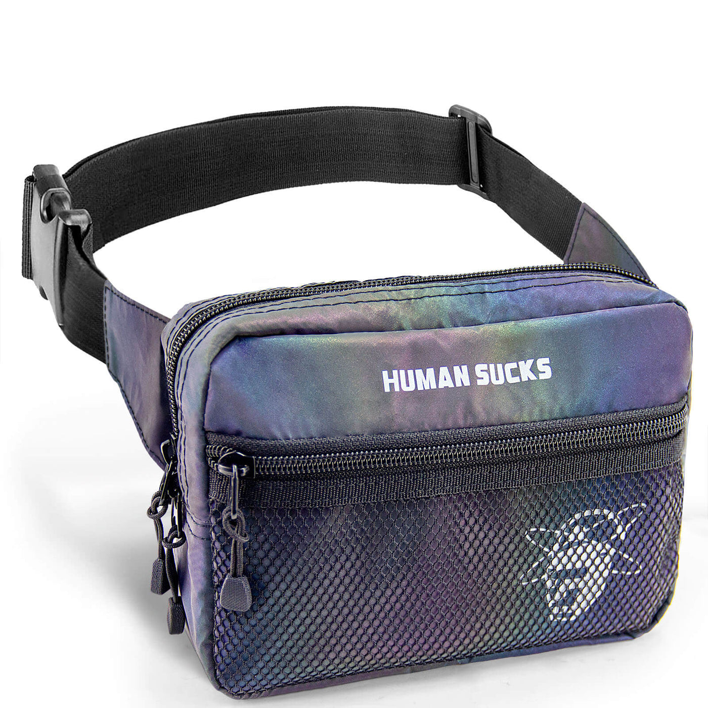 HUMAN SUCKS Reflect Fanny Pack