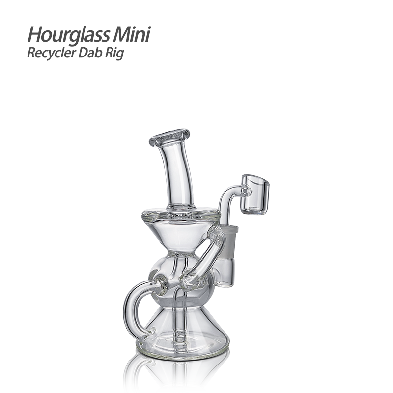 Waxmaid 5.31″ Hourglass Mini Recycler Dab Rig