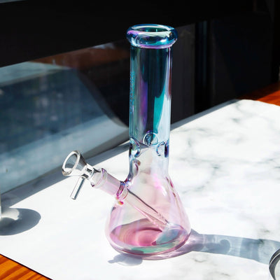 Iridescent Beaker Bong 8 Inch