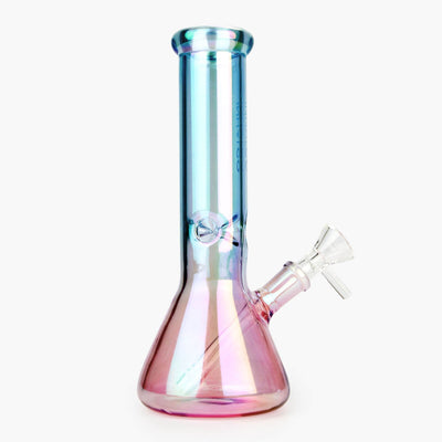 Iridescent Beaker Bong 8 Inch