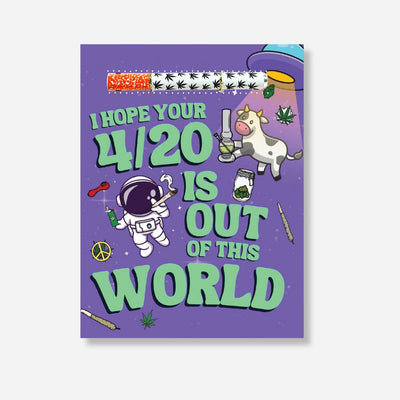 420 Out Of This World Greeting Card