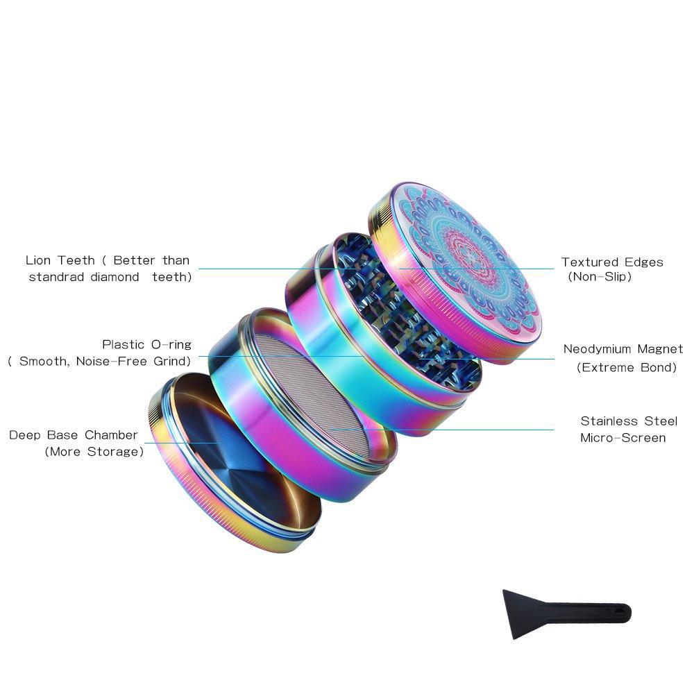 Titanium Grinder Blue