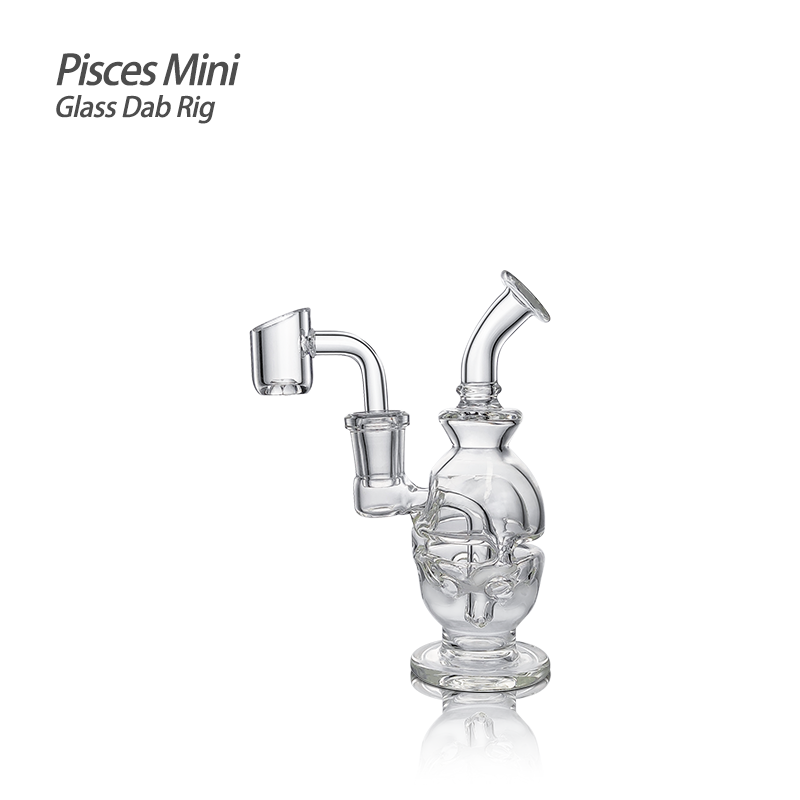 Waxmaid 5.27″ Pisces Mini Glass Dab Rig