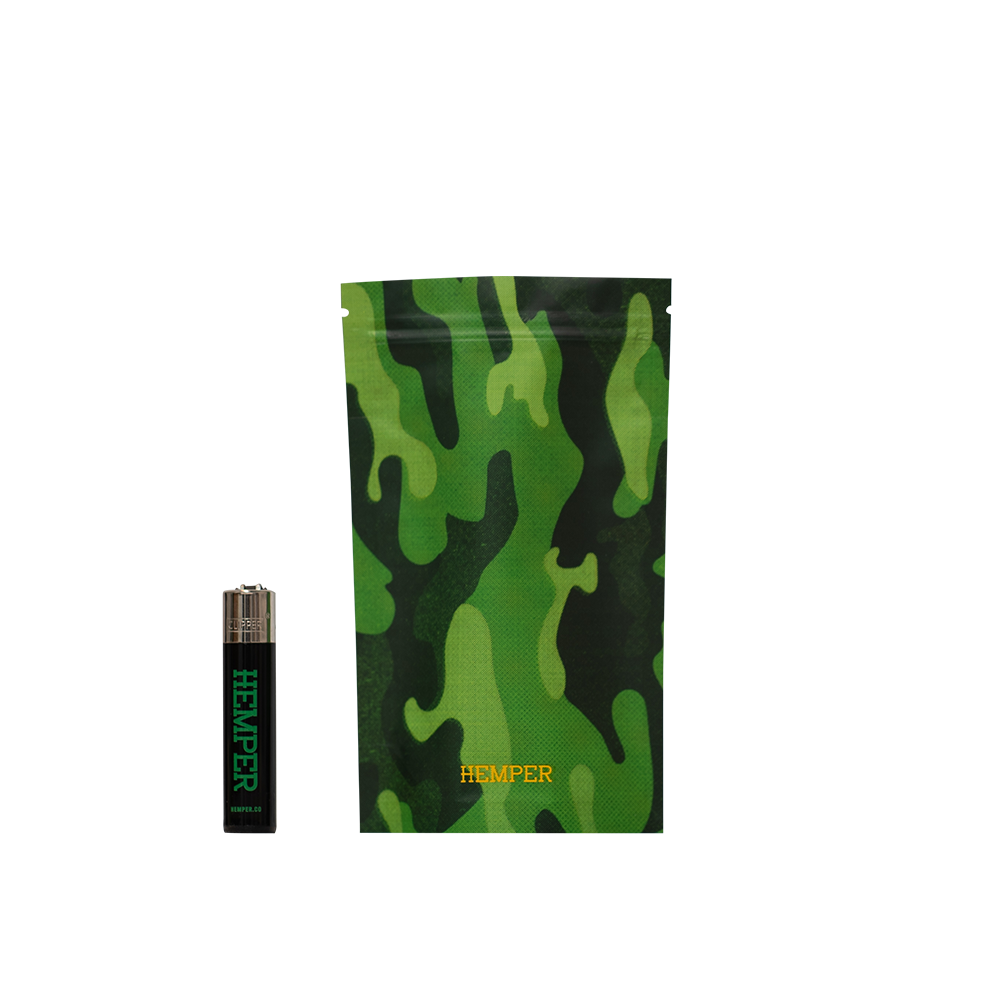 HEMPER Camouflage Smell proof Bags - 10ct Medium