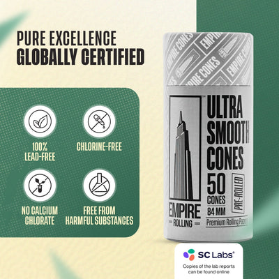 Ultra Smooth Pure White Cones 50 Count