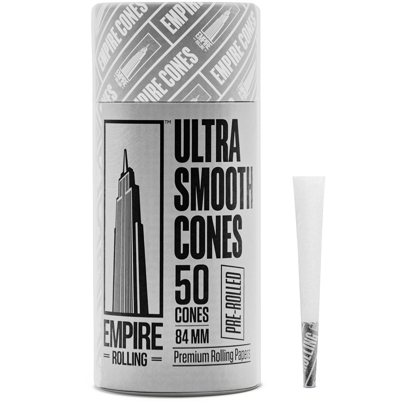 Ultra Smooth Pure White Cones 50 Count