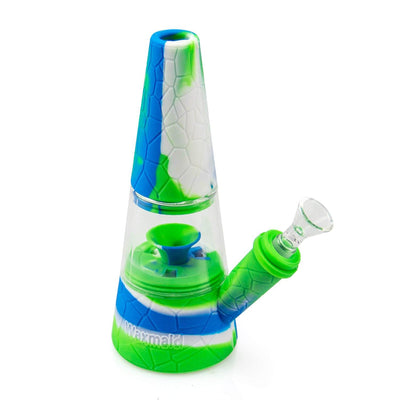 Fountain Silicone and Glass Bong