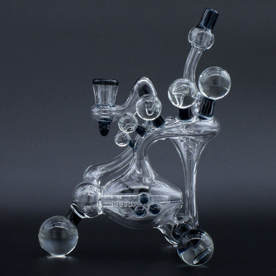 Clayball Glass "Electric Moon" Heady Recycler Dab-Rig