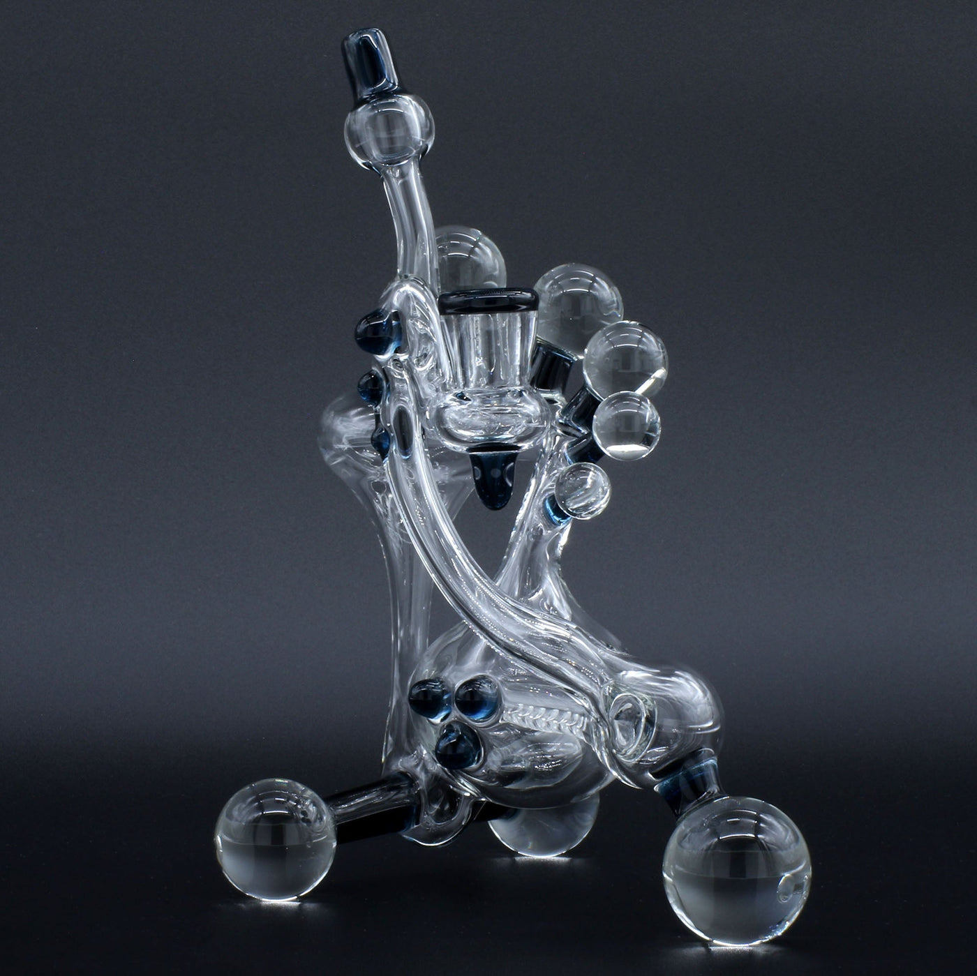 Clayball Glass "Electric Moon" Heady Recycler Dab-Rig