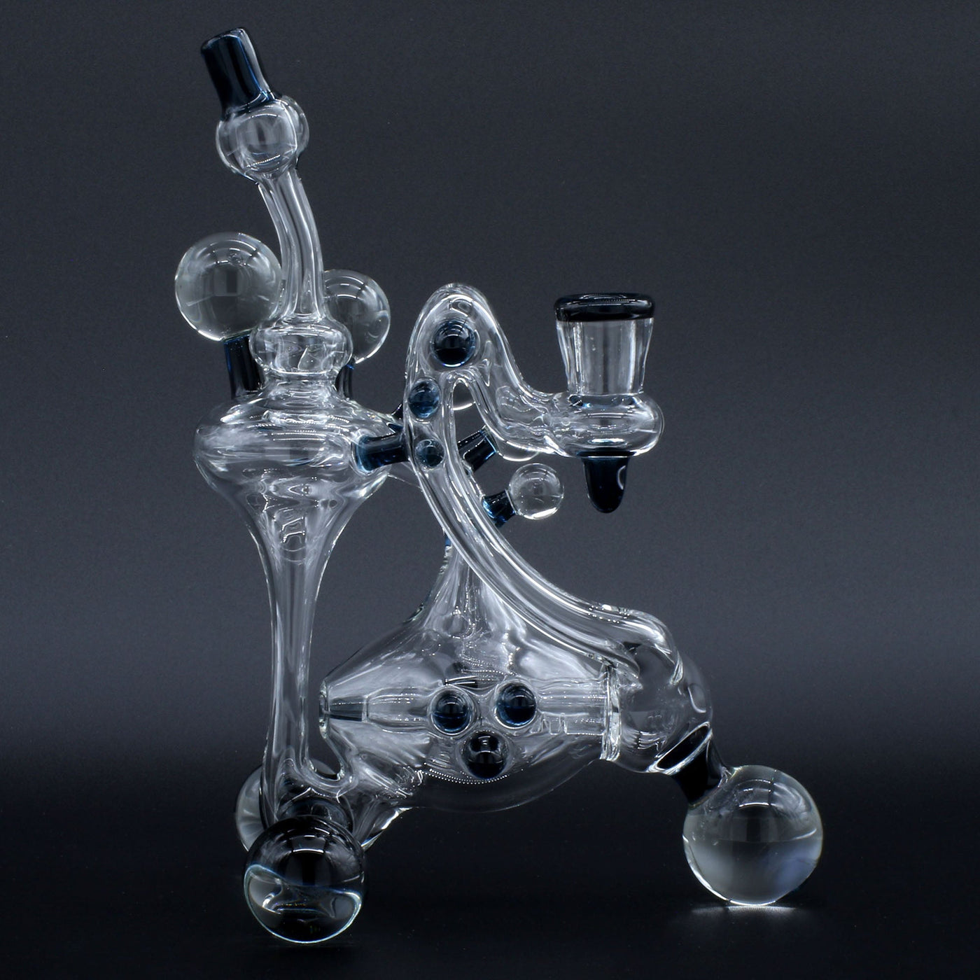 Clayball Glass "Electric Moon" Heady Recycler Dab-Rig