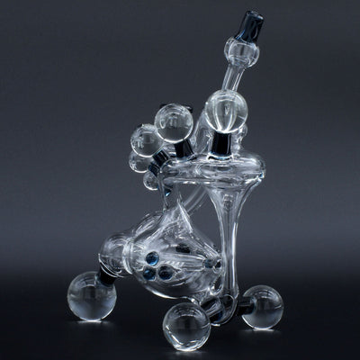 Clayball Glass "Electric Moon" Heady Recycler Dab-Rig