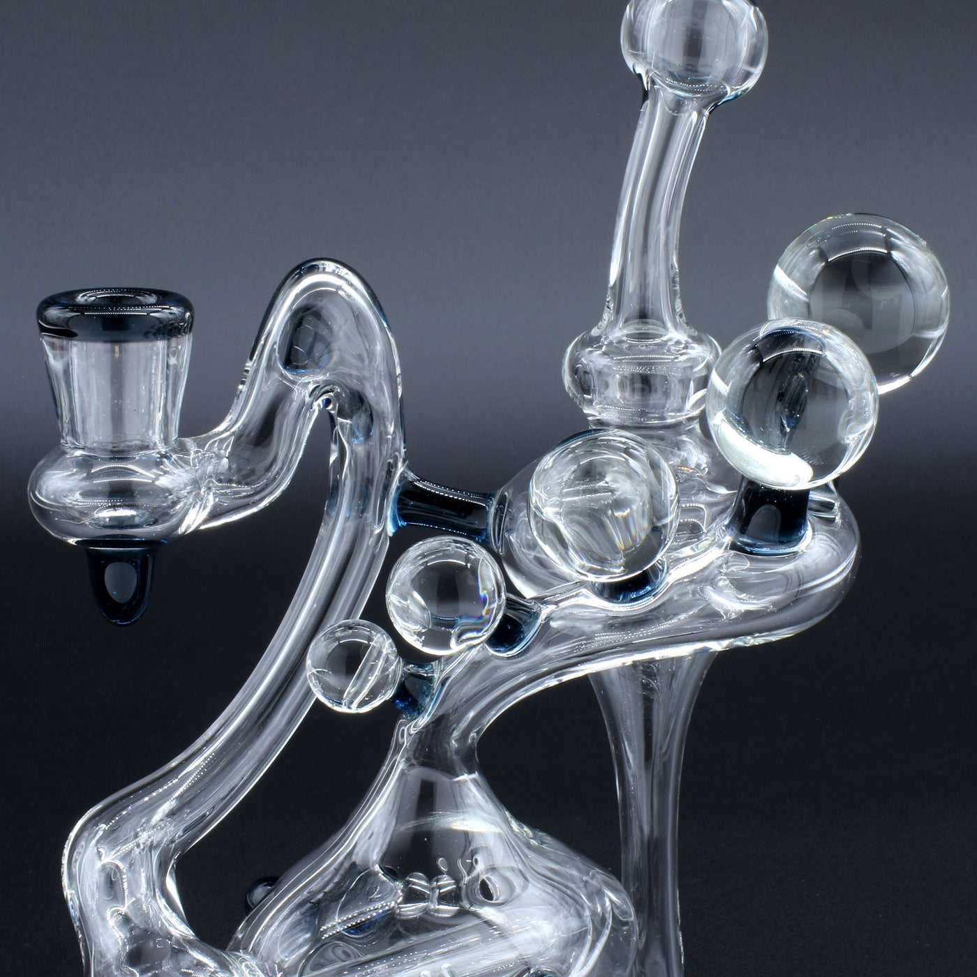 Clayball Glass "Electric Moon" Heady Recycler Dab-Rig