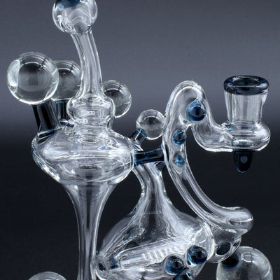 Clayball Glass "Electric Moon" Heady Recycler Dab-Rig