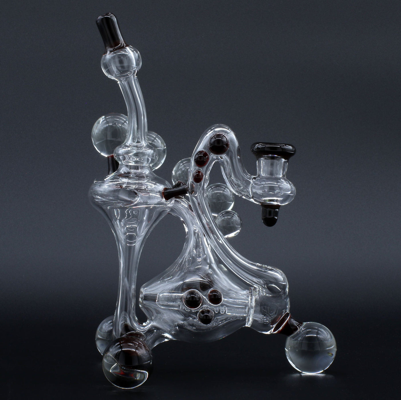 Clayball Glass "Crimson Dreams" Heady Recycler Dab-Rig