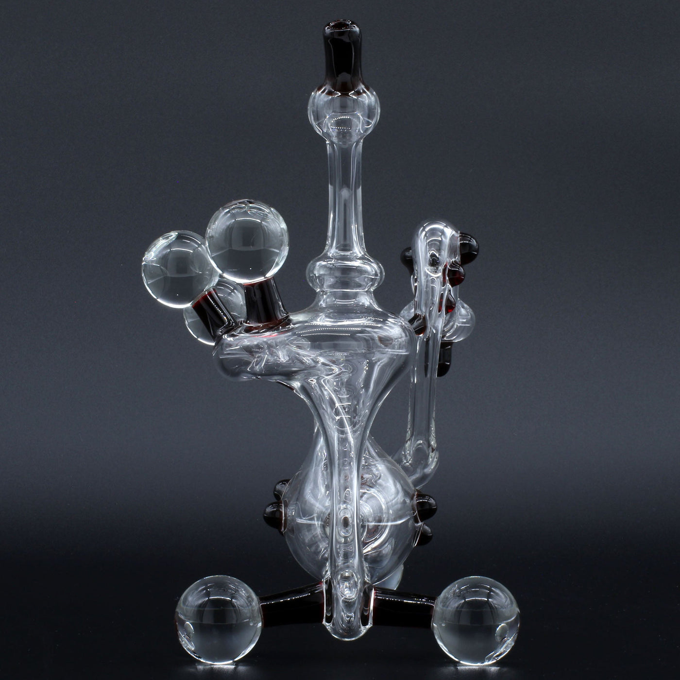 Clayball Glass "Crimson Dreams" Heady Recycler Dab-Rig