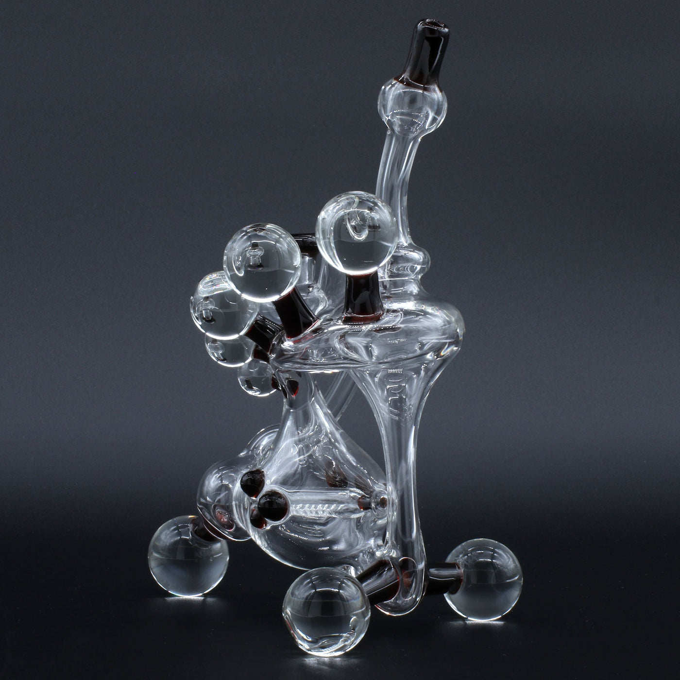 Clayball Glass "Crimson Dreams" Heady Recycler Dab-Rig