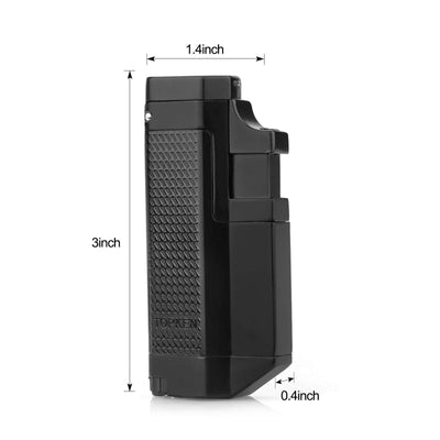 Portable Black Triple Jet Dab Torch lighter