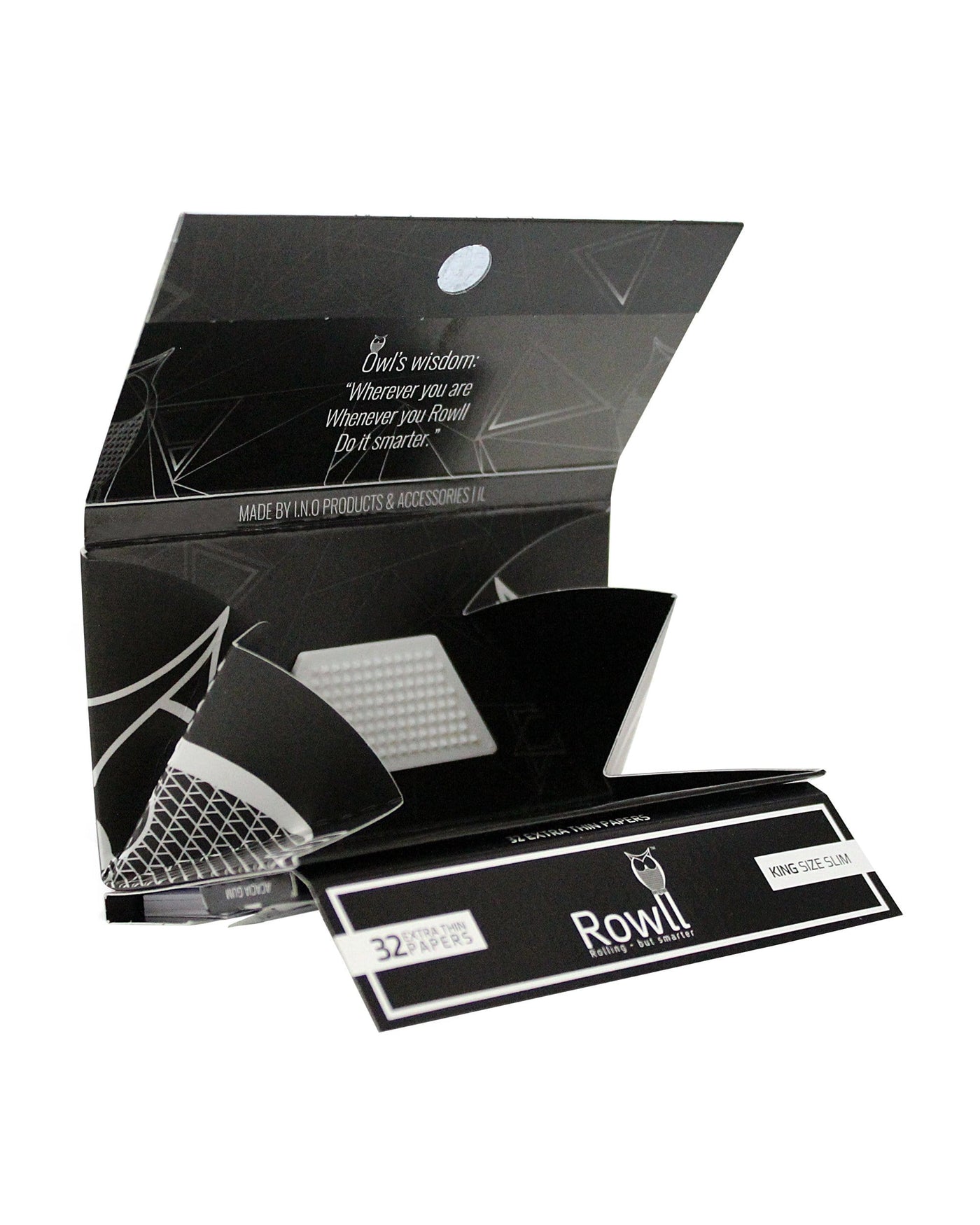 Rowll - All In One Rolling Paper Kit w/ Grinder - Classic - 5 pack